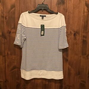 Ralph Lauren Women's Nautical Striped Tee